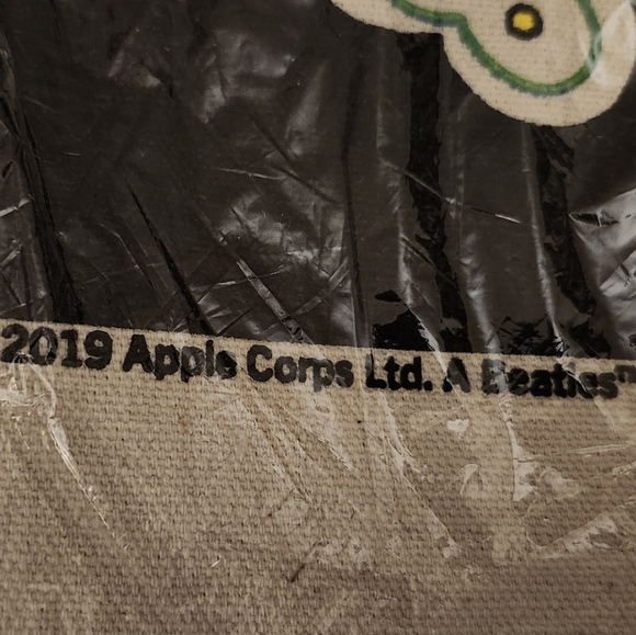 NEW The Beatles Pantomime Everywhere is Christmas 100% Cotton Canvas Tote Apple - Picture 2 of 4